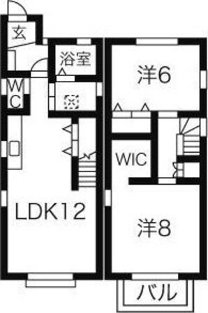 タウンハウス志賀本通の物件間取画像